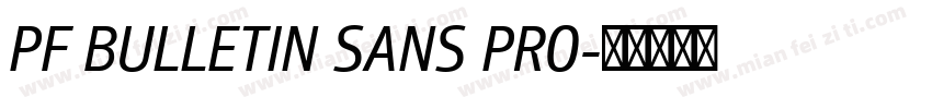 PF BULLETIN SANS PRO字体转换